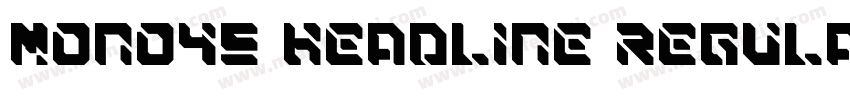 Mono45 Headline Regular字体转换